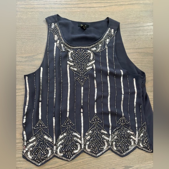 Y2K Forever 21 Beaded Tank Womens size Large - Picture 1 of 4